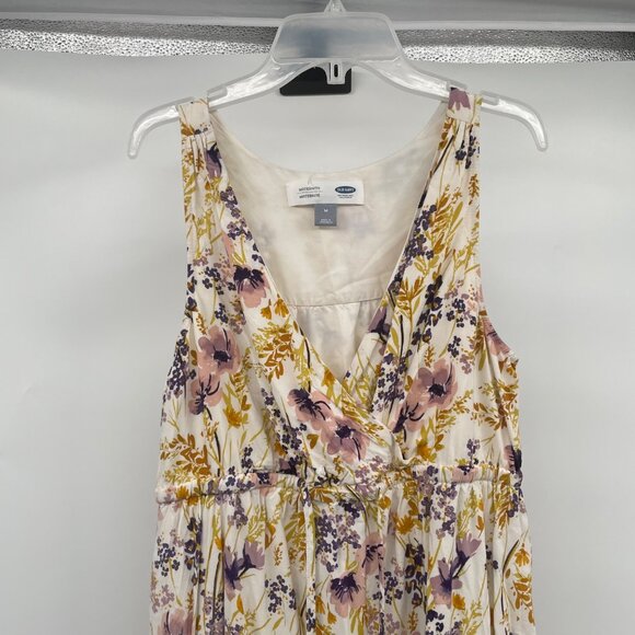 Old Navy Womens Maxi Sundress Sleeveless Multicolor Flora Medium Maternity - Picture 2 of 9